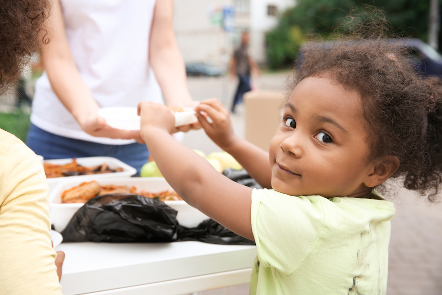 Donate at a local food bank