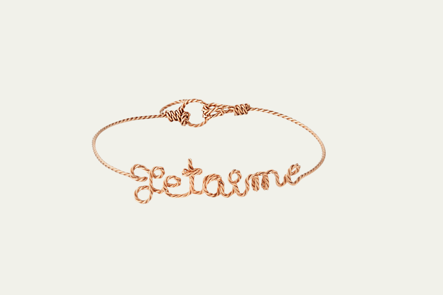 Atelier Paulin Personalized 10-Letter Twist Wire Bracelet (For the romantic mom):