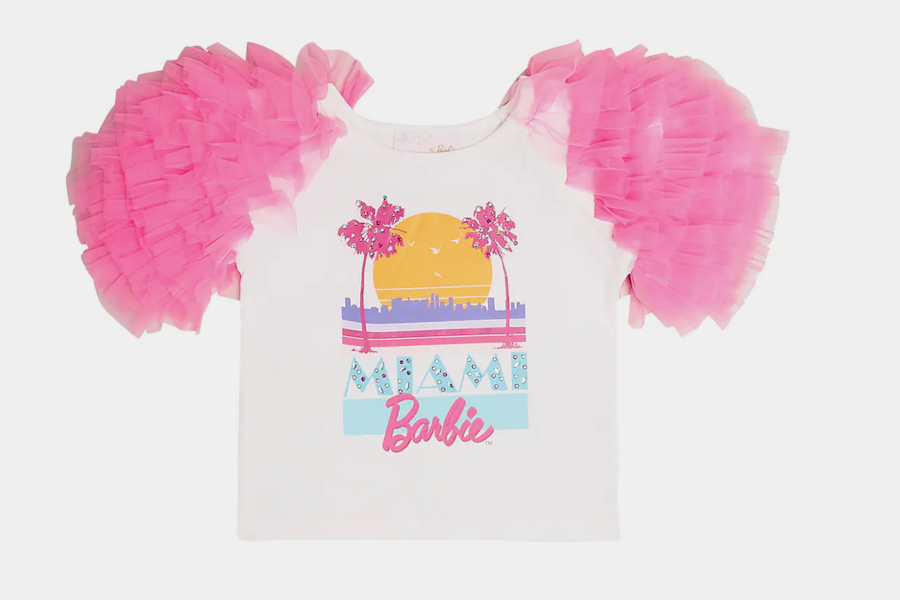 Tutu Du Monde x Barbie® Miami Shores Tulle-Trimmed Cotton T-Shirt