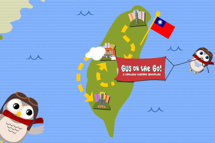 Gus on the Go, a language learning adventure