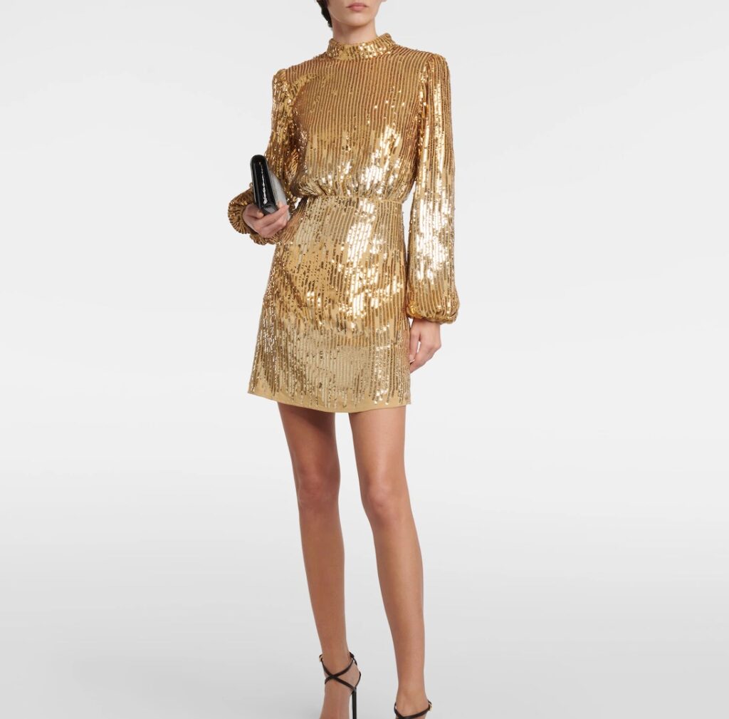 Rixo Samantha Sequined Minidress