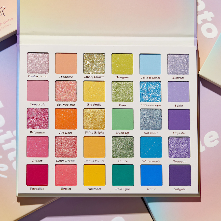 Colourpop's fade into Hue palette