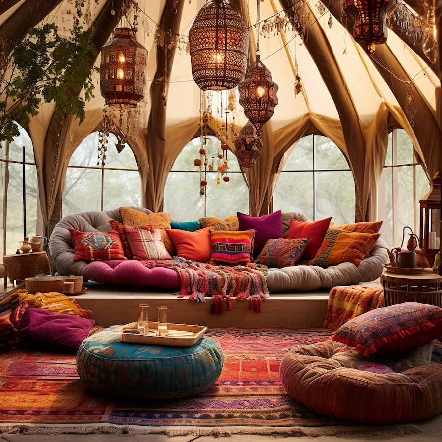 The Bohemian Yurt: Nomadic Comfort