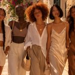 Teen summer capsule wardrobe 2026 — linen shirt, slip dress, wide-leg trousers, raffia tote and straw hat